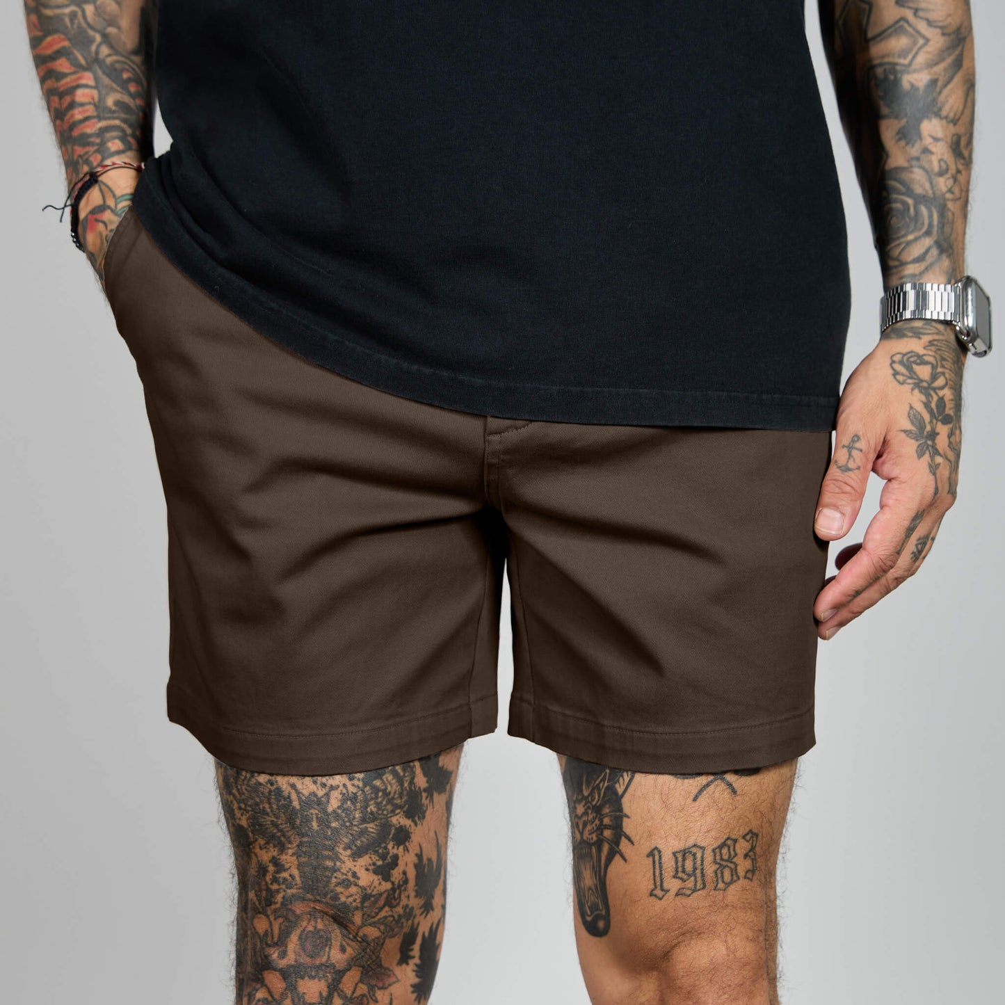Chino Shorts - Brown
